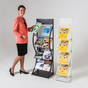 Wider Wave Freestanding Literature Holders